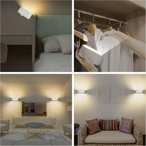 Battery operated wall sconce with timer

