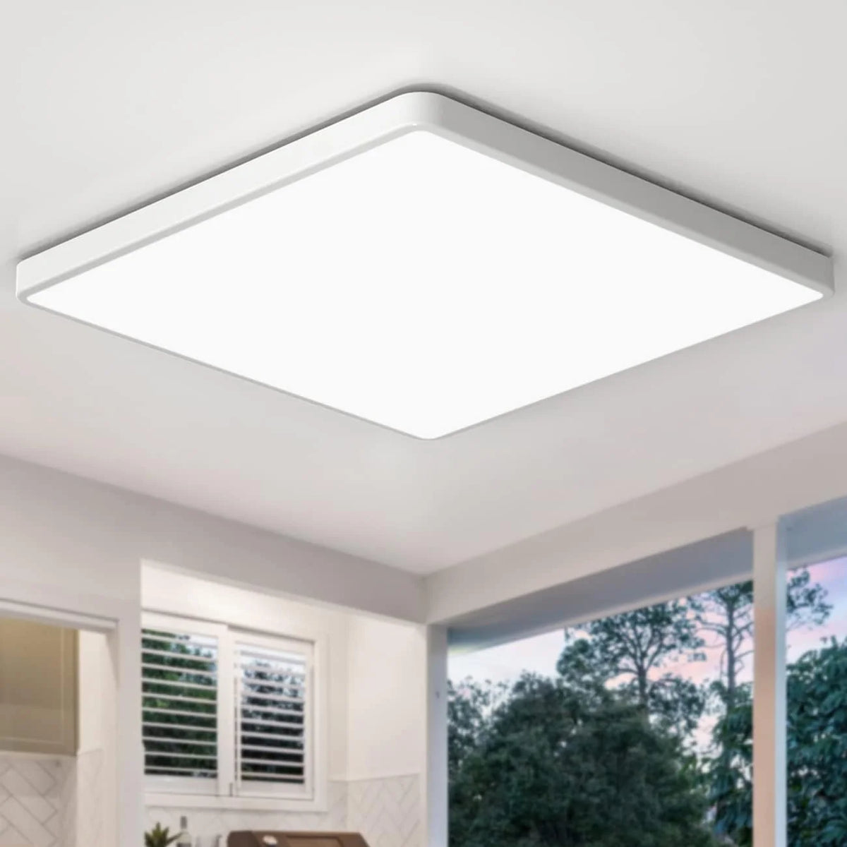 48W LED Square Ceiling Light 30x30cm Cool White Flush Mount - Give a New Look To Your Room - Make a Dull Room Feel Fresh