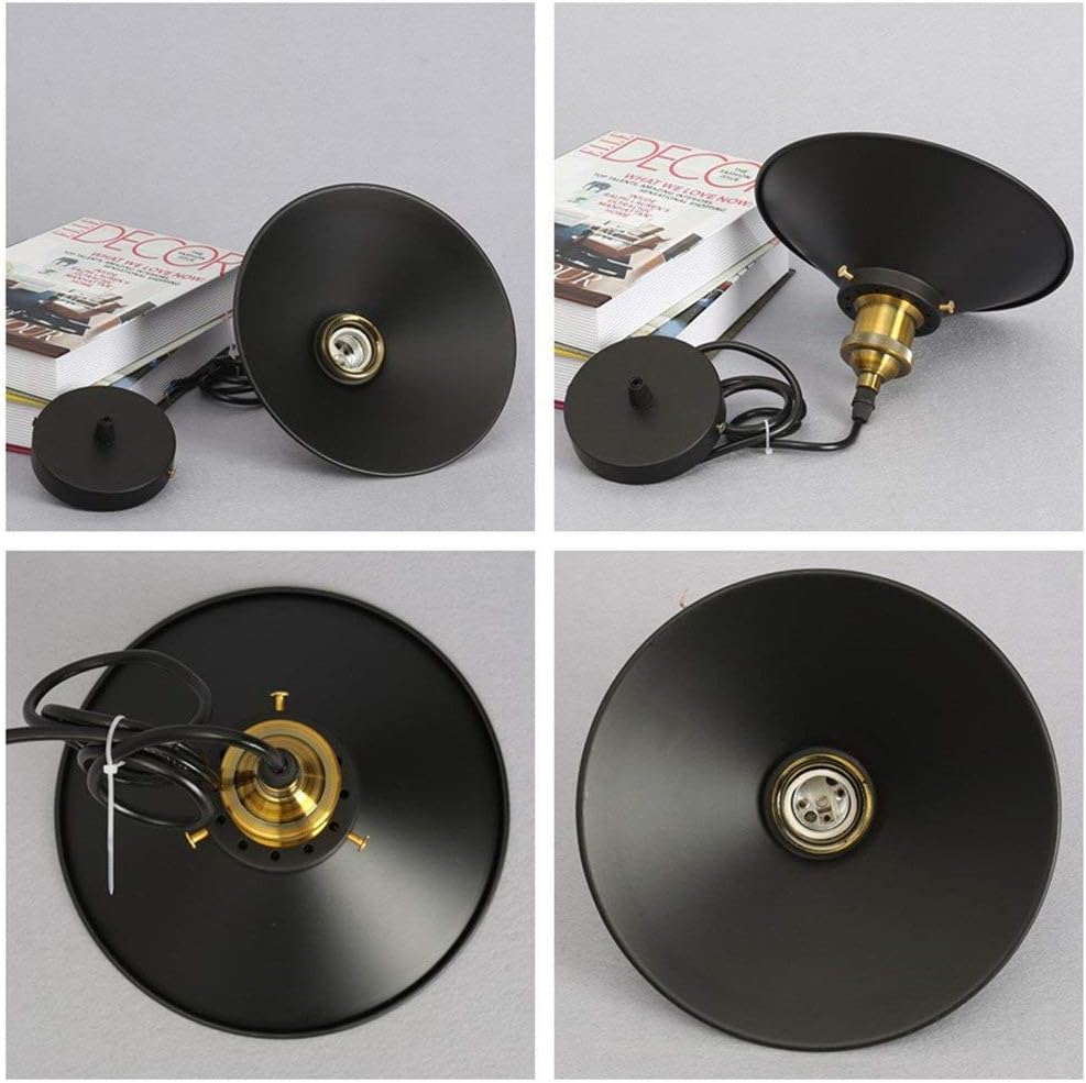 Black 60W Industrial Style Pendant Lamp Shade in UK - Shop Now!