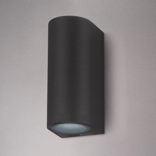 Black Outdoor Wall Light – Up Down Garden, Porch, Patio Door Lamp with GU10 – Brighten Your Outdoor Space Today!