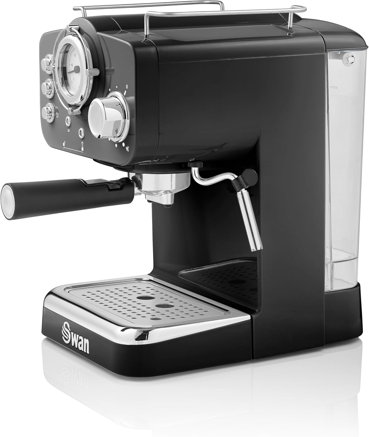 Black Swan espresso machine on a white background