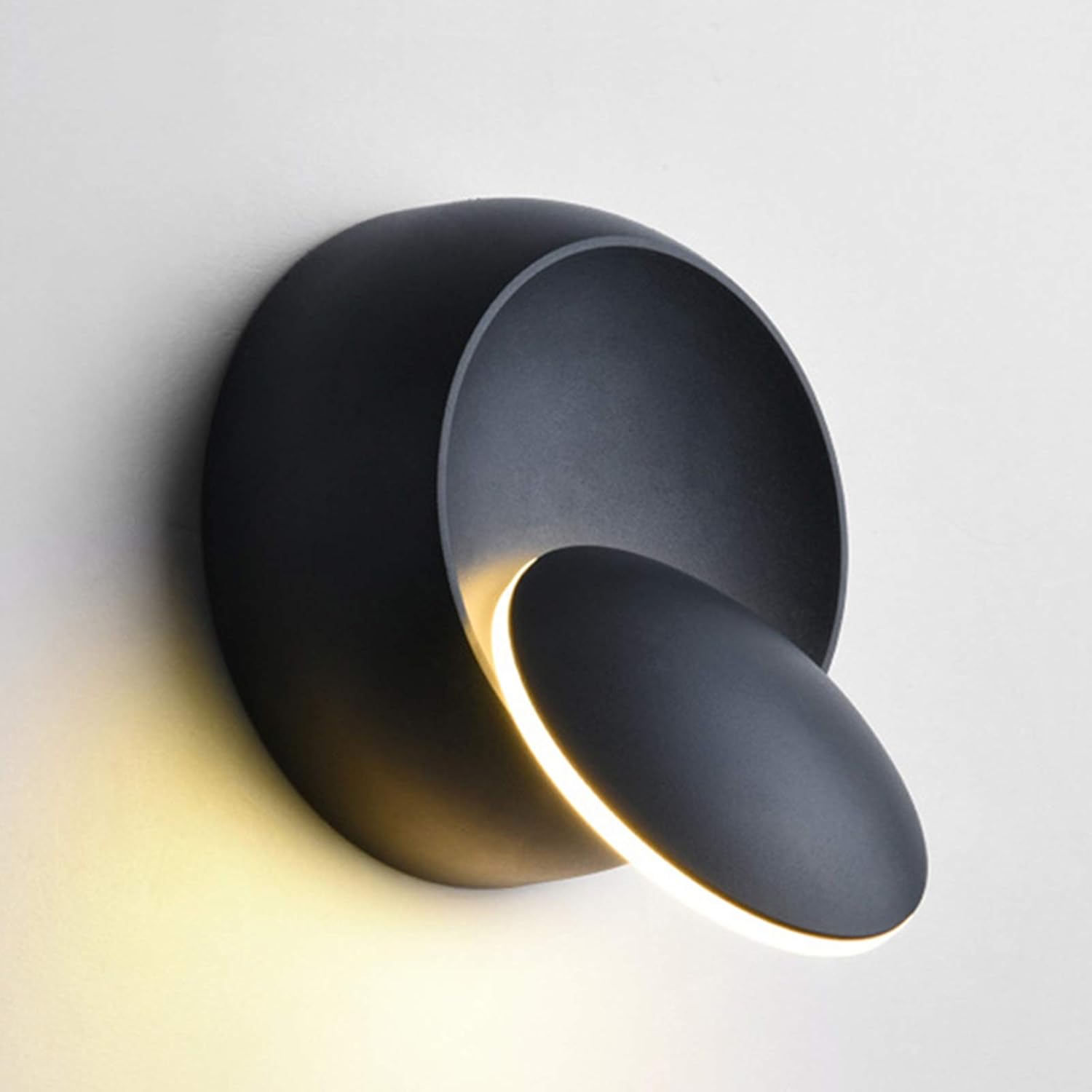 Black indoor LED lamp

