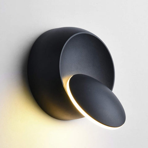 Black indoor LED lamp

