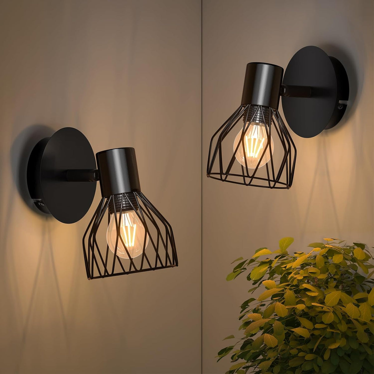 Black wall lights for bedroom


