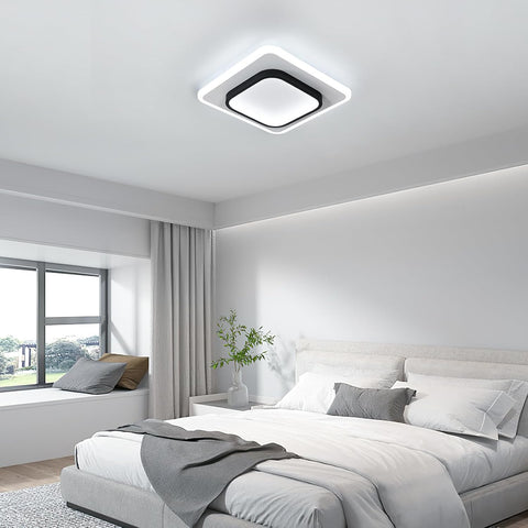 Bright 6500K ceiling light on bedroom ceiling

