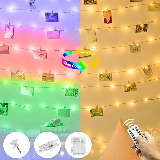 Buy 100 LED Photo Clip String Lights In UK - Shop Now!