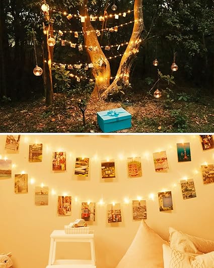 Buy 100 LED Photo Clip String Lights In UK - Shop Now!