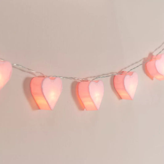 Buy 10 LED Indoor Heart Fairy Lights In UK - Shop Now