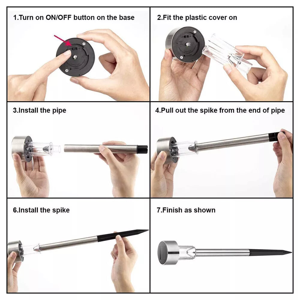Buy 10pcs Solar Power LED Stake Light in UK - Shop Now!