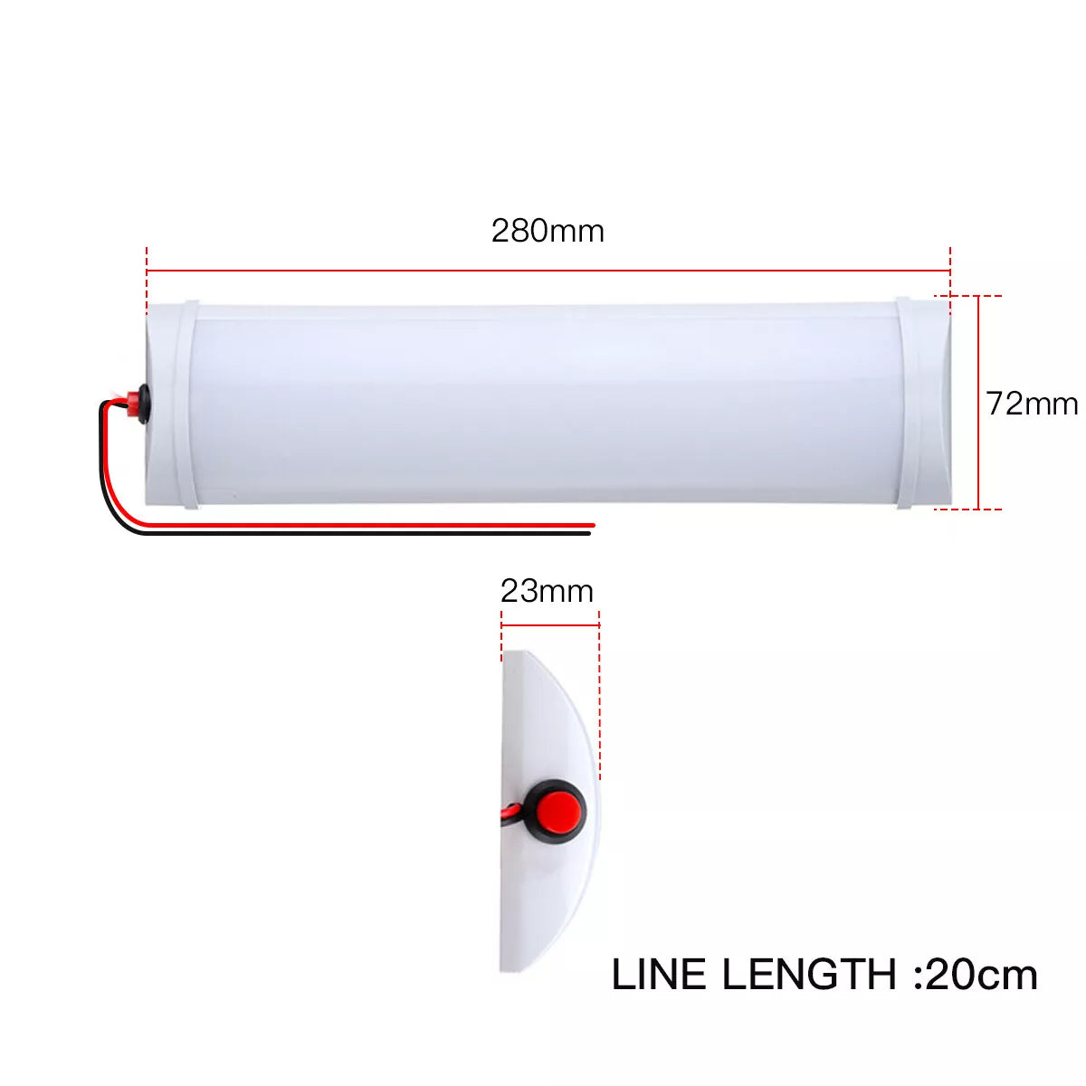Buy 12W 72 LED Car Interior Strip Lights In UK - Shop Now!