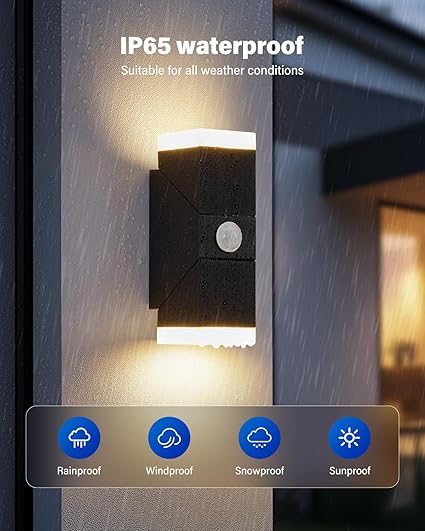 Buy 12W UpDown Outdoor Motion Sensor Wall Light In UK - Shop Now!