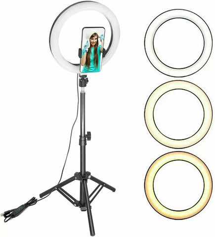 Buy 12 Inch LED RGB Ring Light with Tripod Stand in UK - Shop Now!