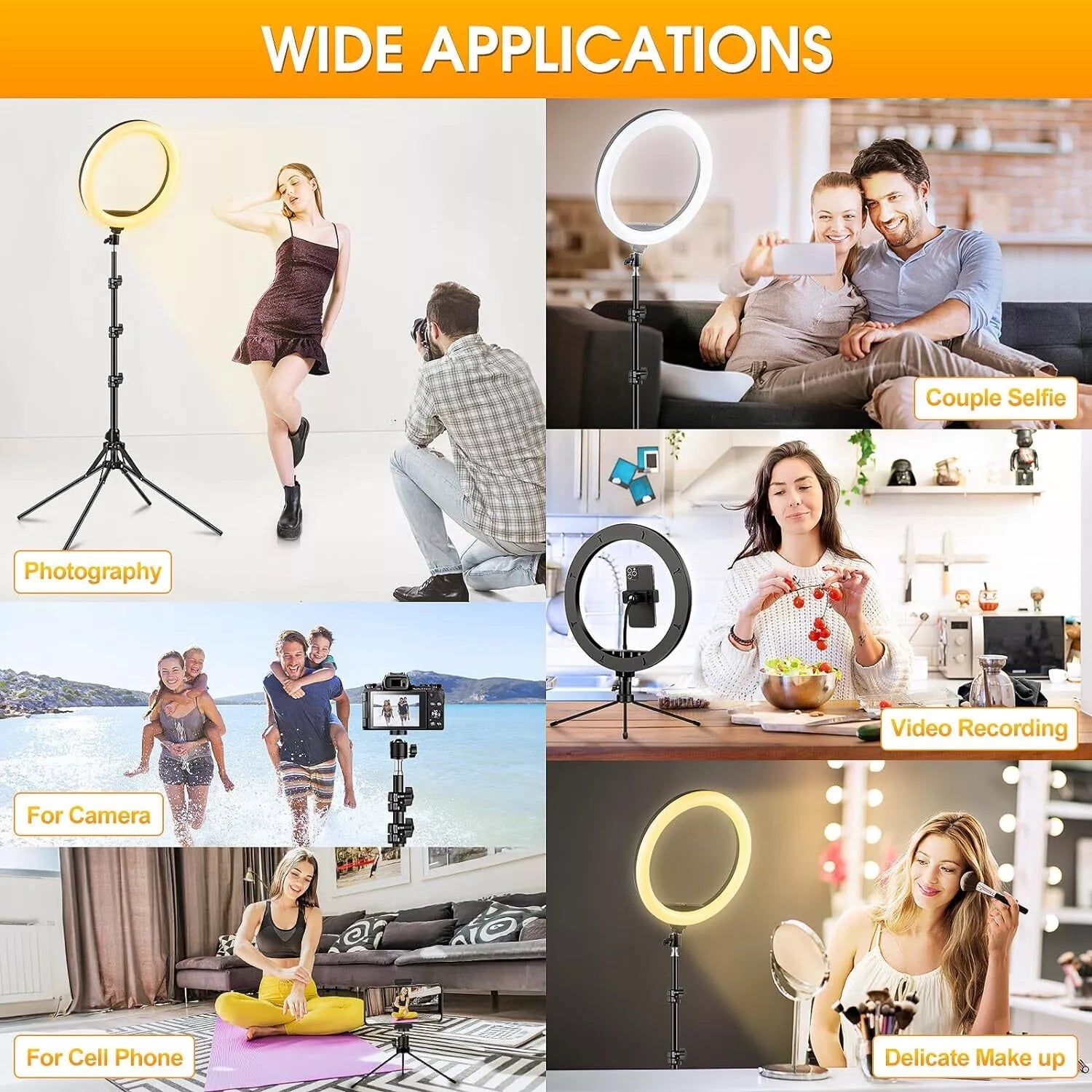 Buy 12 Inch LED RGB Ring Light with Tripod Stand in UK - Shop Now!