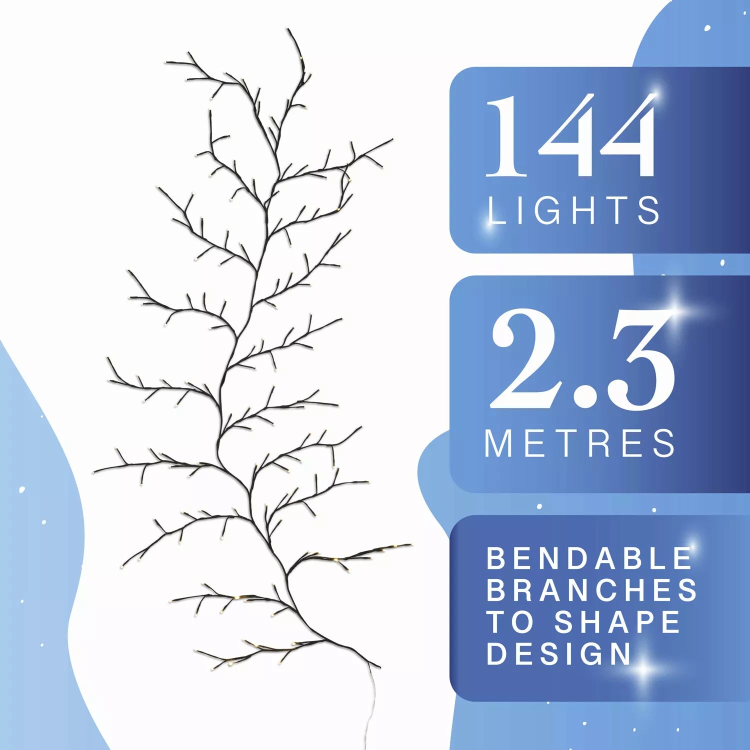 Buy 144 LED Wall Enchanted Willow Vine Fairy Lights In UK - Shop Now!