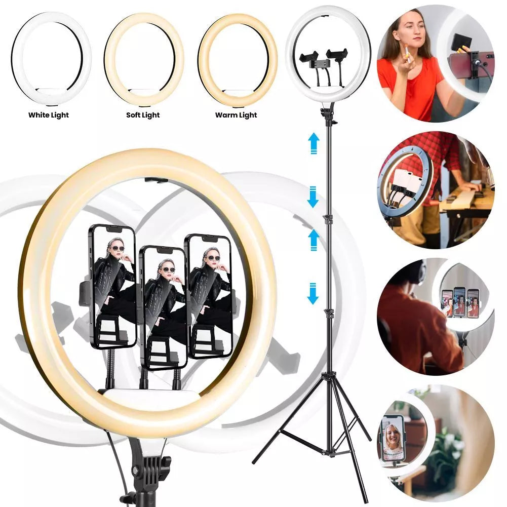 Buy 14 Inch LED Ring Light with Stand in UK - Shop Now!