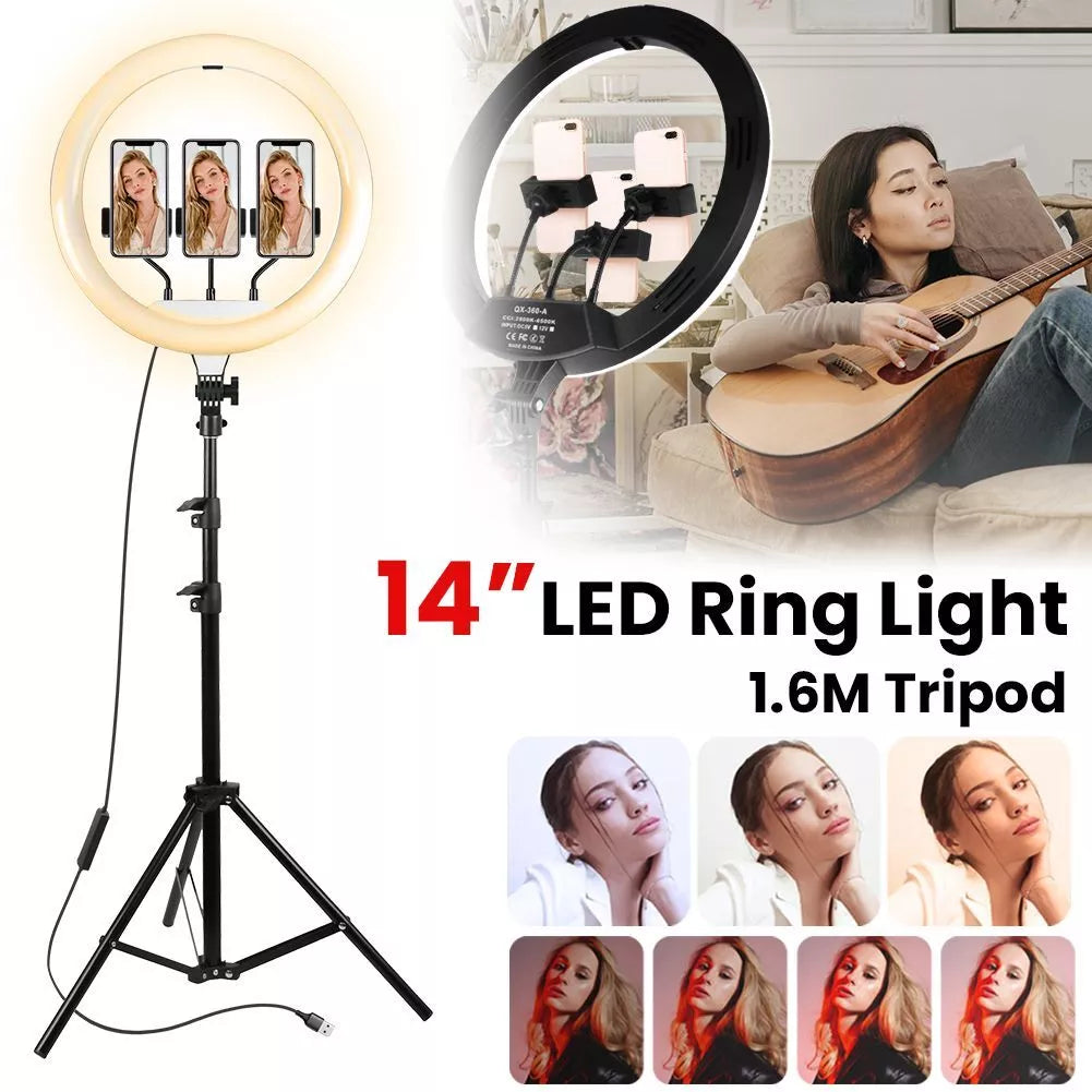 Buy 14 Inch LED Ring Light with Stand in UK - Shop Now!