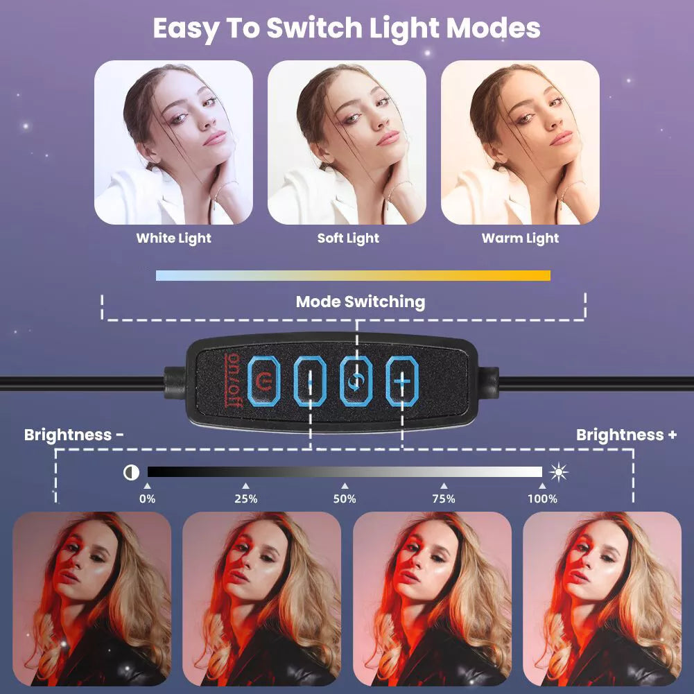 Buy 14 Inch LED Ring Light with Stand in UK - Shop Now!