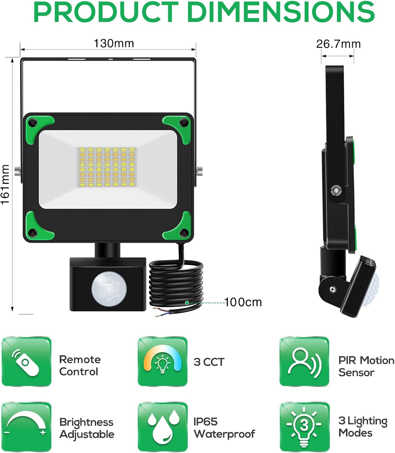 Buy 15W LED PIR Motion Sensor Security Wall Light In UK - Shop Now!
