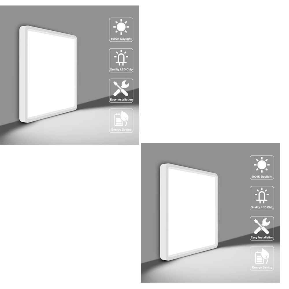 Flush mount 18W LED bedroom light for bright, ambient lighting


