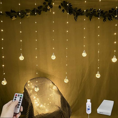 Close-Up of Dimmable LED Balls in Warm White Light

