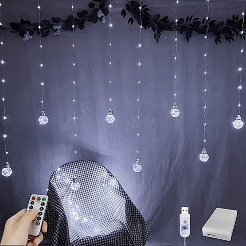 Close-Up of Dimmable LED Balls in Warm White Light

