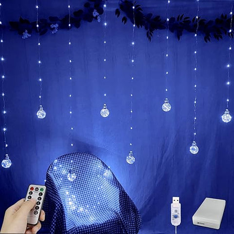 Hanging ball LED lights for party backdrop


