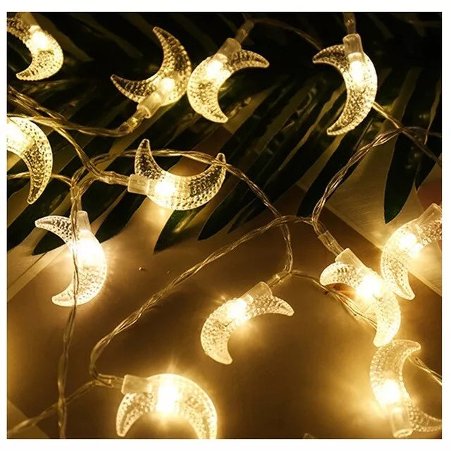 Buy 20 LED Ramadan Moon Star String Fairy Lights In UK - Shop Now!