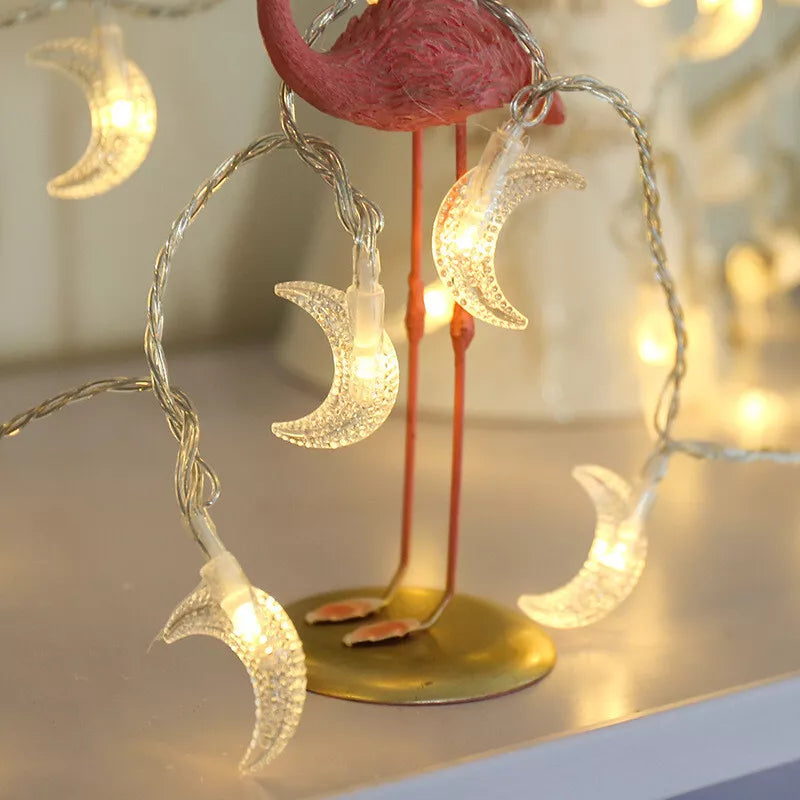 Buy 20 LED Ramadan Moon Star String Fairy Lights In UK - Shop Now!