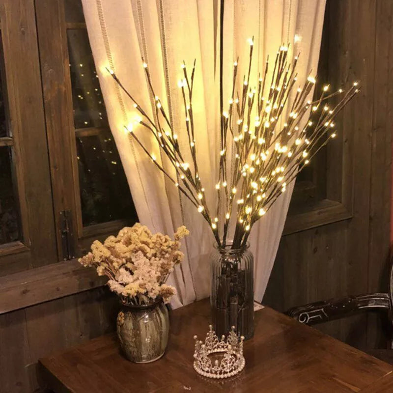 Buy 20 LED Willow Twig Tree Branch Fairy Lights In UK - Shop Now!