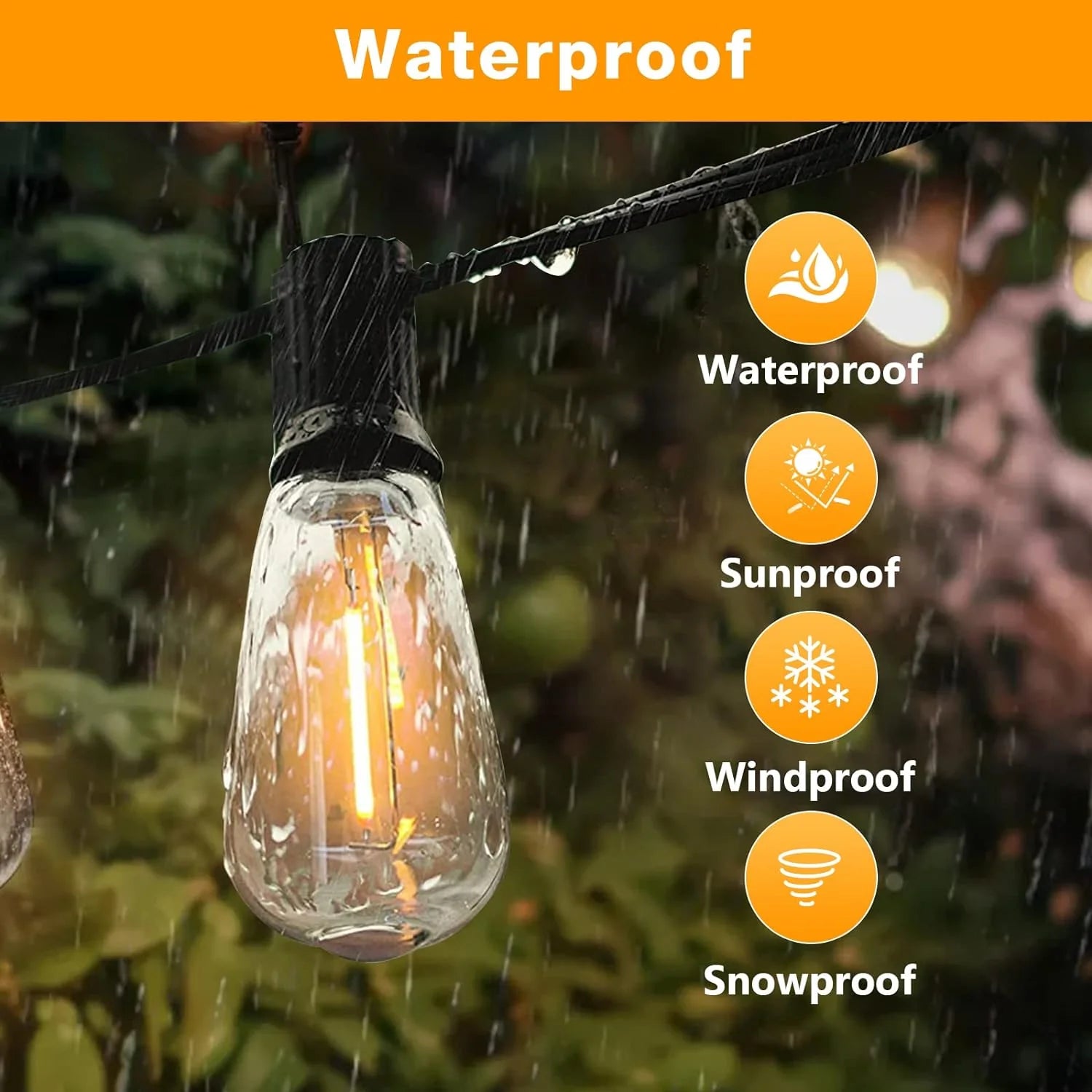 Buy 24W LED Outdoor Garden Festoon Lights In UK - Shop Now!