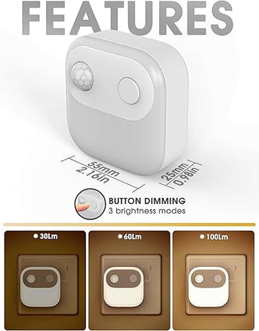 Buy 2 Pack LED Motion Sensor Night Wall Light in UK - Upgrade Today!