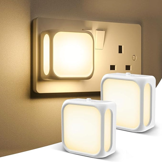 Buy 2 Pack LED Night Plug in Wall Light in UK- Shop Now!