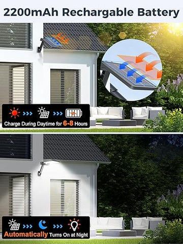 Energy-efficient PIR wall lights in a pack of two

