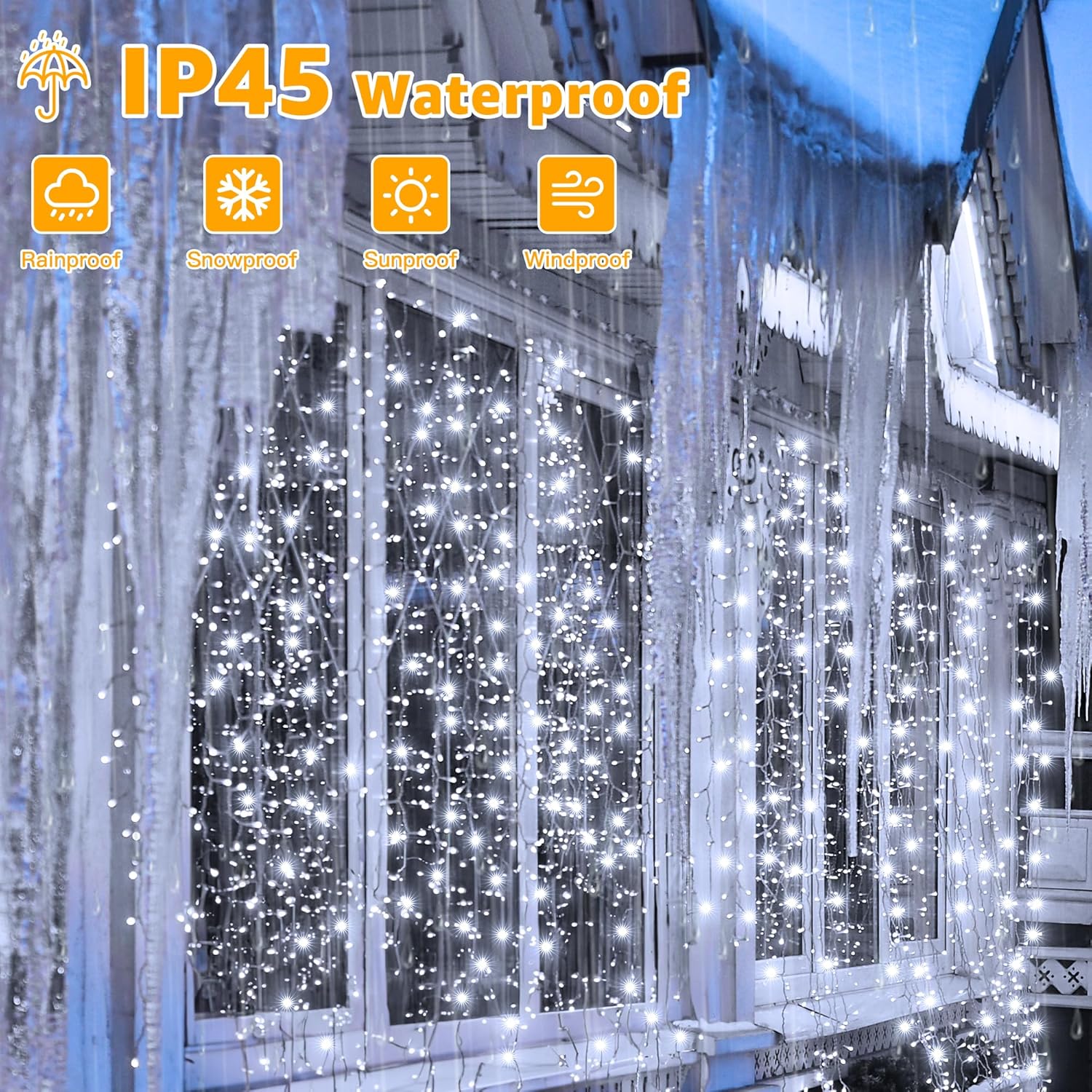 Buy 300 LED Curtain Fairy String Lights In UK - Shop Now!