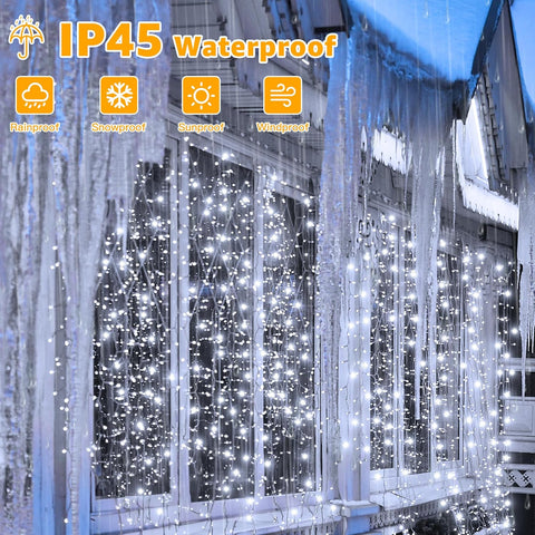 Decorative curtain lights for festive occasions

