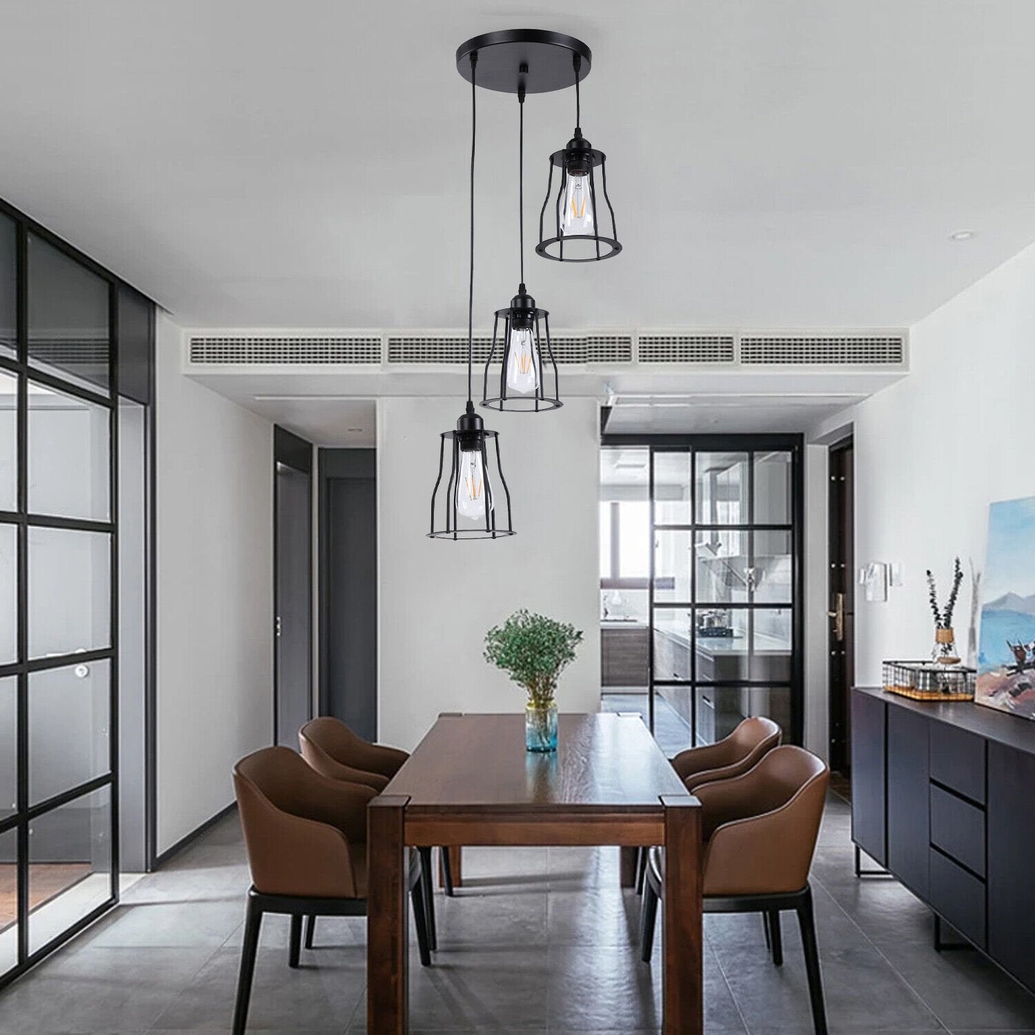 Buy 3 Way Vintage Industrial Pendant Light in UK - Upgrade Your Space