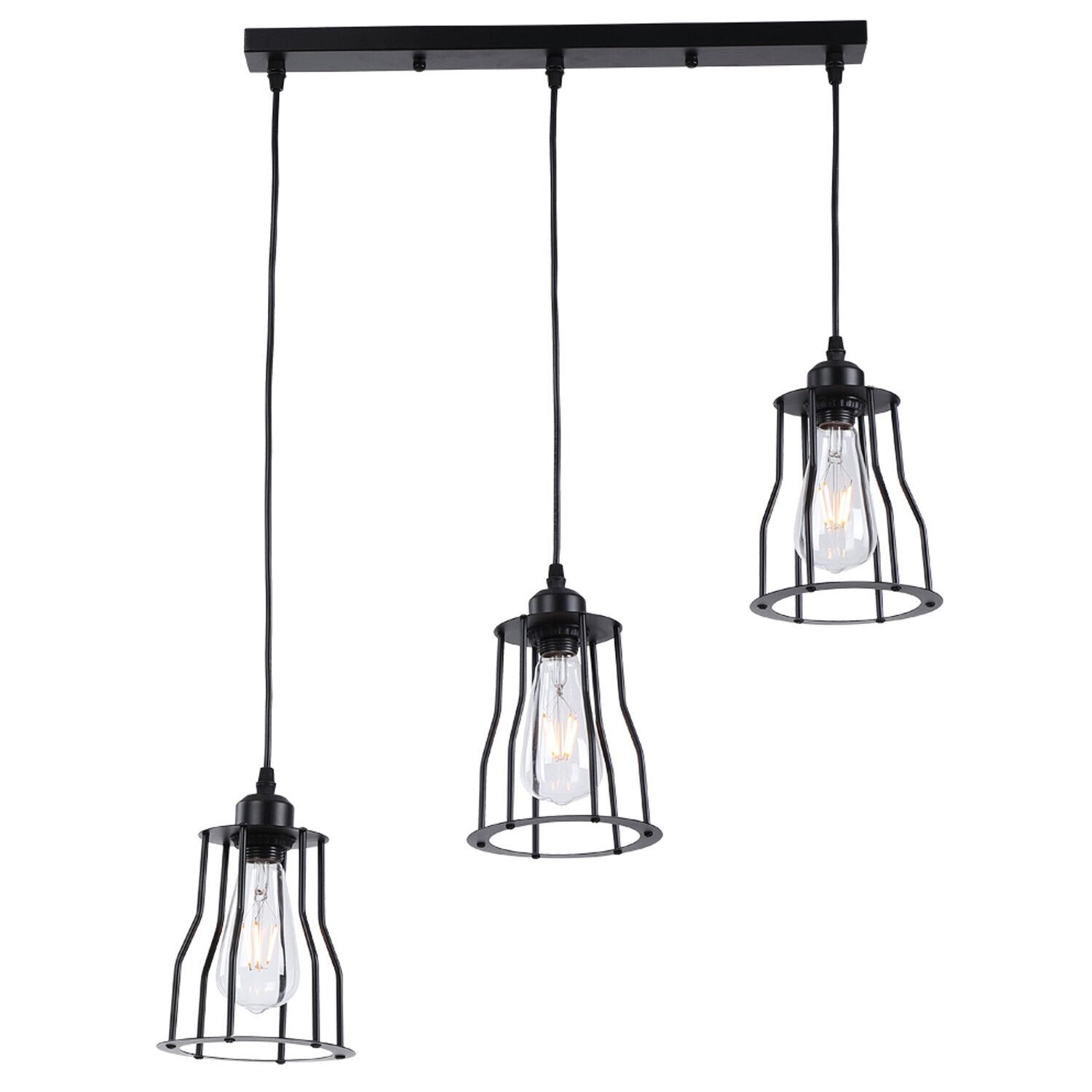 Buy 3 Way Vintage Industrial Pendant Light in UK - Upgrade Your Space