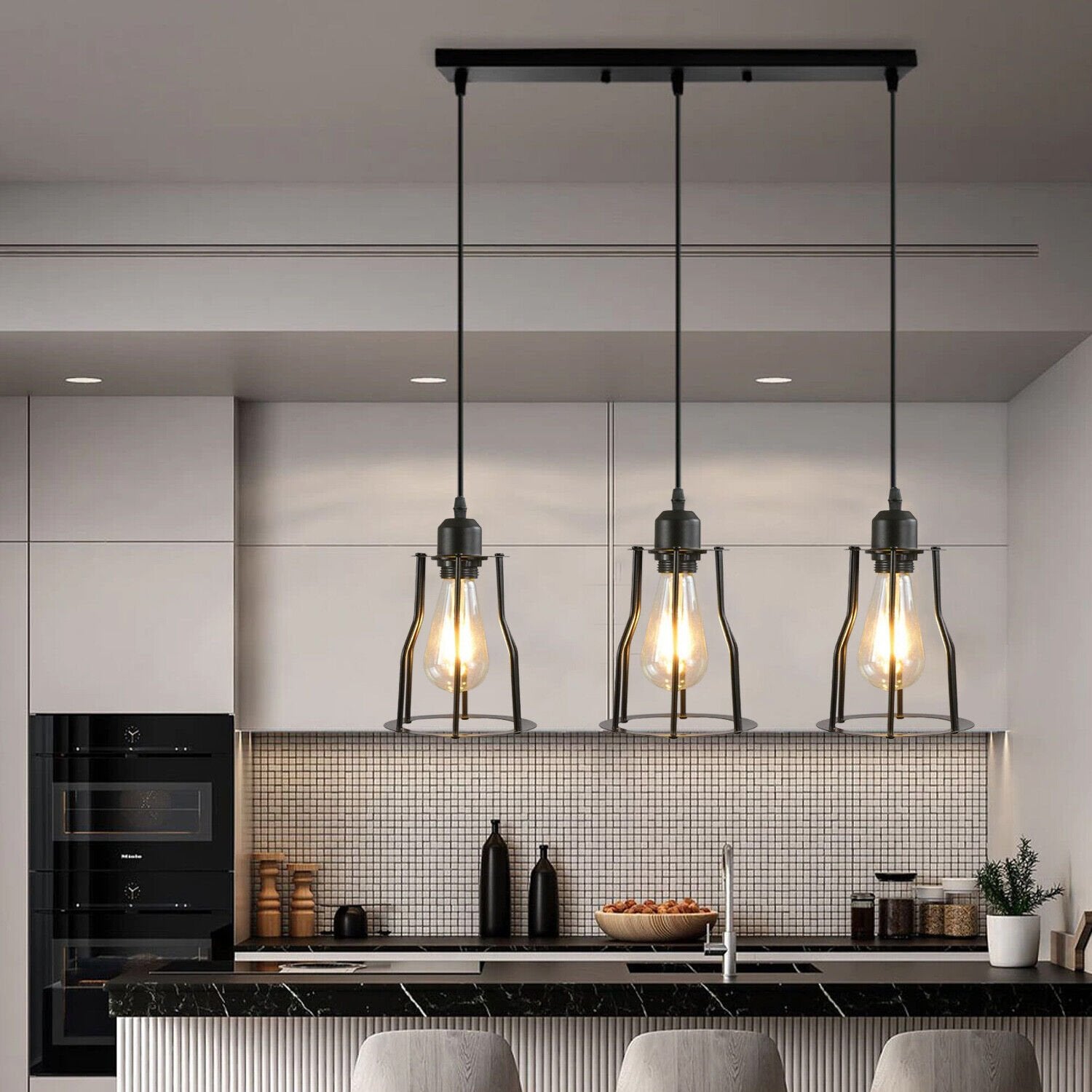 Buy 3 Way Vintage Industrial Pendant Light in UK - Upgrade Your Space