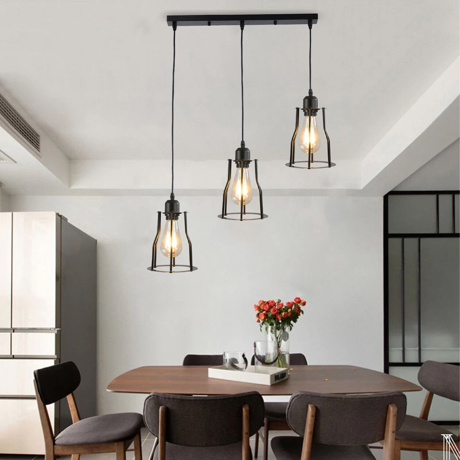Buy 3 Way Vintage Industrial Pendant Light in UK - Upgrade Your Space