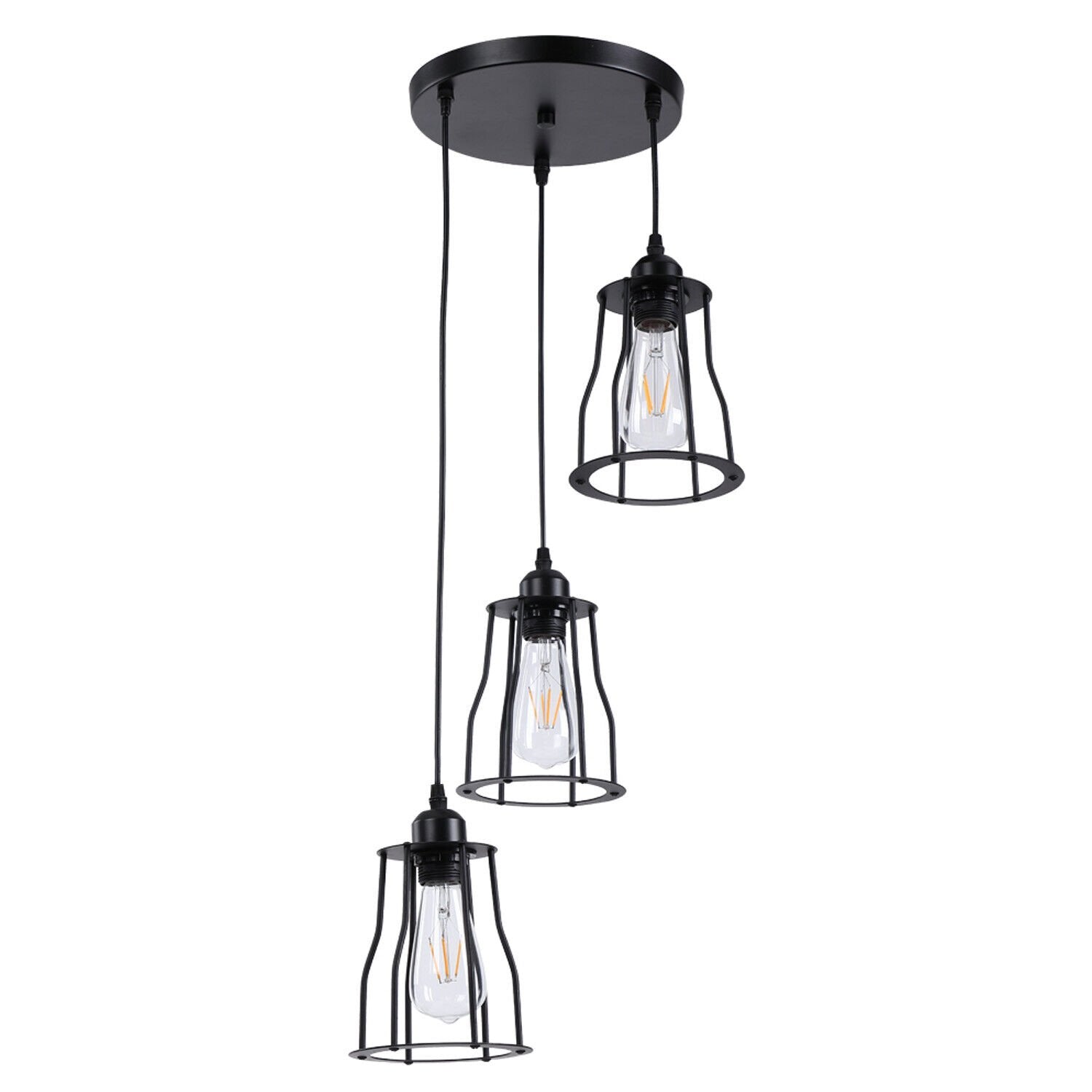 Buy 3 Way Vintage Industrial Pendant Light in UK - Upgrade Your Space