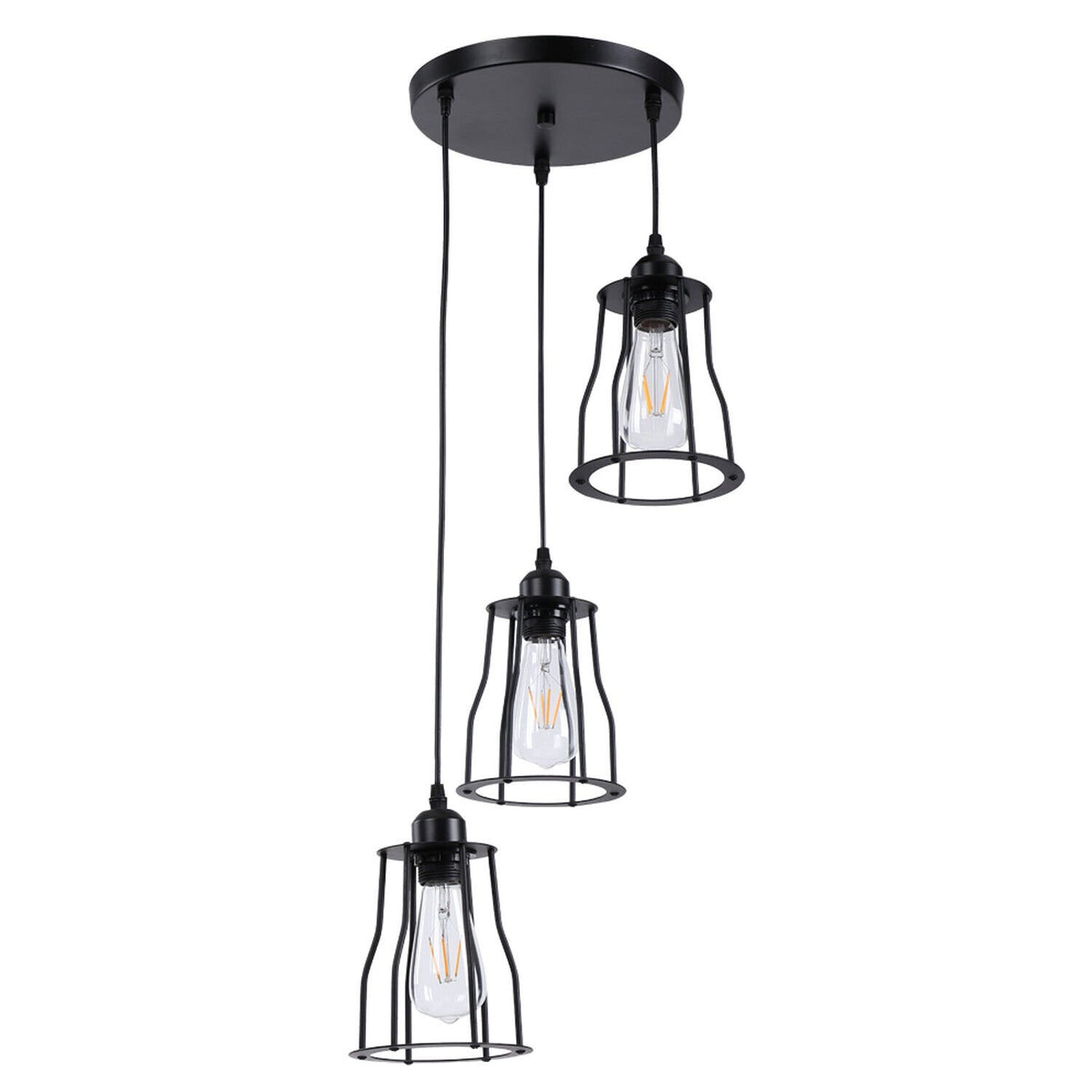 Buy 3 Way Vintage Industrial Pendant Light in UK - Upgrade Your Space
