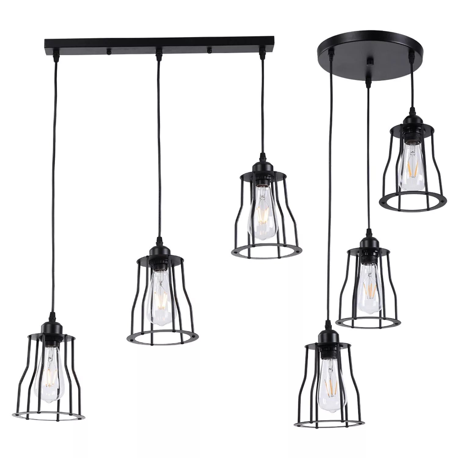 Buy 3 Way Vintage Industrial Pendant Light in UK - Upgrade Your Space
