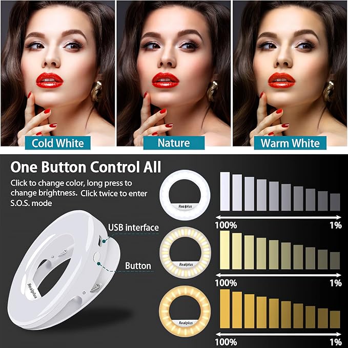 Buy 40 LEDs Selfie Ring Light for Phone In UK - Shop Now