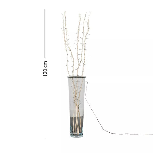 Elegant LED branch lights arranged in a floral display

