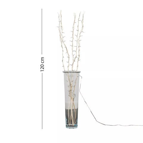 Elegant LED branch lights arranged in a floral display

