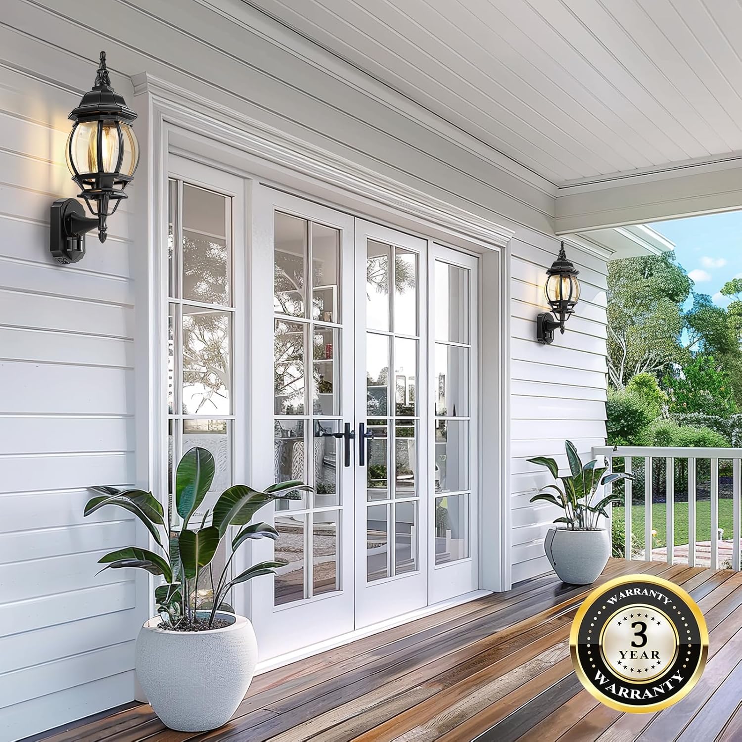 Buy 60W Anti Rust PIR Motion Sensor Wall Lantern In UK - Shop Now!