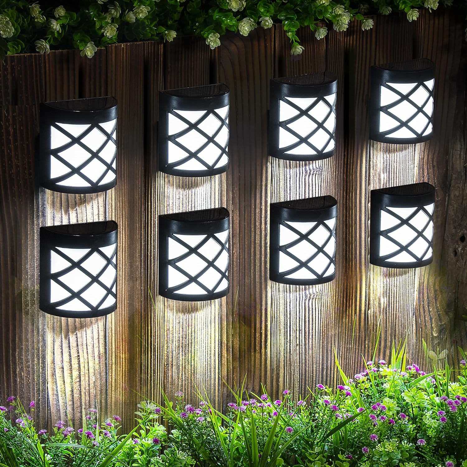 Buy 6 LED Solar Powered Fence Wall Light In UK - Shop Now!