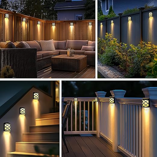 Buy 6 LED Solar Powered Fence Wall Light In UK - Shop Now!
