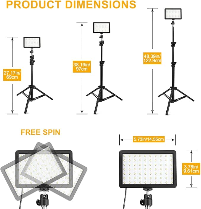 Buy 70LED Video Light with Adjustable Tripod Stand in UK - Shop Now