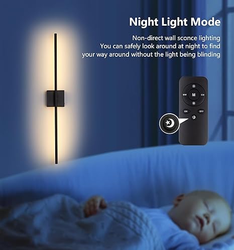 Buy 80CM LED Battery Operated Indoor Wall Lamp in UK - Shop Now!